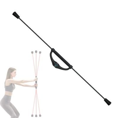 DYK&NX Exercise Swing Stick with Counting, Detachable Fat Burning Elastic Bar for Variety of Exercises Such as Arms, Shoulders, and Abdominal Muscles, Resistance Workouts in Home Gym