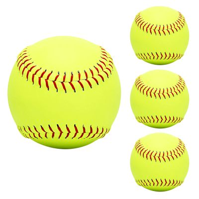 Baisidiwei Practice Softballs - 12 Inch Fastpitch Softballs, Official Size and WeightSoft Toss, Batting, Fielding, Hitting, Pitching