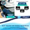 Premium Nylon Boat Dock Lines & Ropes for Docking & Pontoon | Double Braided Marine Rope | Boat Ropes for Docking with Loop | UV & Saltwater Resistant Dock Rope (Deep Sea Blue, 5/8 x 25) view 4