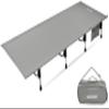MARCHWAY Lightweight Folding Tent Camping Cot Bed with Lever Lock, Easy Setup Portable Compact for Outdoor Travel, Hunting, Hiking, Motorcycling, Support 330Lbs (Grey) view 1