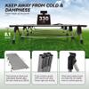 MARCHWAY Lightweight Folding Tent Camping Cot Bed with Lever Lock, Easy Setup Portable Compact for Outdoor Travel, Hunting, Hiking, Motorcycling, Support 330Lbs (Grey) view 3