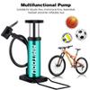 Bike Pump, Mini Bicycle Pump Portable Bike Floor Pump with Presta and Schrader Valves Aluminum Alloy Floor Bicycle Air Pump Compact Mini Bike Tire Pump, Extra Valve and Gas Needle for All Bike -Blue view 2