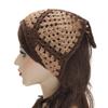 ZLYC Women Cotton Triangle Head Scarf Crochet Hair Bandanas Handmade Kint Turban (Solid Khaki) view 3