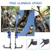 wzfdm 2 Pack Tree Climbing Gears, Adjustable Tree Climbing Spikes with Harness Belt and Non-Slip Pedal, 304 Stainless Steel Tree Climbing Tool for Picking Fruit, Outdoor Sports. view 3