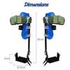 wzfdm Tree Climbing Spikes Non-Slip Tree Climbing Spurs,with Safety Harness Belt 304 Stainless Steel Tree Climbing Tool view 4