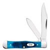 Case XX 25587 Caribbean Blue Sawcut Bone Small Swell Center Jack, 6225 1/2 SS., black (CA25587)