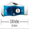 Case XX 25587 Caribbean Blue Sawcut Bone Small Swell Center Jack, 6225 1/2 SS., black (CA25587) view 2