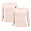 ACTIVE UNIFORMS Women's Under Scrub Tee Crew Neck Long Sleeve T-Shirt 2- Pack (Nude, 3X-Large) view 1