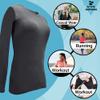 ACTIVE UNIFORMS Women's Under Scrub Tee Crew Neck Long Sleeve T-Shirt 2- Pack (Charcoal, 3X-Large) view 4