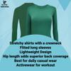ACTIVE UNIFORMS Women's Under Scrub Tee Crew Neck Long Sleeve T-Shirt 2- Pack (True Hunter Green, Large) view 2