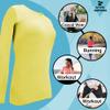 ACTIVE UNIFORMS Women's Under Scrub Tee Crew Neck Long Sleeve T-Shirt 2- Pack (Yellow, XX-Small) view 4