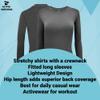 ACTIVE UNIFORMS Women's Under Scrub Tee Crew Neck Long Sleeve T-Shirt 2- Pack (Charcoal, X-Small) view 2