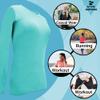 ACTIVE UNIFORMS Women's Under Scrub Tee Crew Neck Long Sleeve T-Shirt 2- Pack (Aqua Blue, Small) view 4