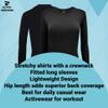ACTIVE UNIFORMS Women's Under Scrub Tee Crew Neck Long Sleeve T-Shirt 2- Pack (Black, X-Large) view 2