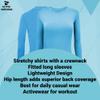 ACTIVE UNIFORMS Women's Under Scrub Tee Crew Neck Long Sleeve T-Shirt 2- Pack (Water Blue, 4X-Large) view 2