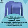 ACTIVE UNIFORMS Women's Under Scrub Tee Crew Neck Long Sleeve T-Shirt 2- Pack (Ceil Blue, 5X-Large) view 2