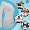 ACTIVE UNIFORMS Women's Under Scrub Tee Crew Neck Long Sleeve T-Shirt 2- Pack (Heather Grey, Small) view 4