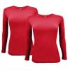 ACTIVE UNIFORMS Women's Under Scrub Tee Crew Neck Long Sleeve T-Shirt 2- Pack (Red, 4X-Large) view 1