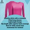 ACTIVE UNIFORMS Women's Under Scrub Tee Crew Neck Long Sleeve T-Shirt 2- Pack (Hot Pink, 3X-Large) view 2