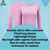 ACTIVE UNIFORMS Women's Under Scrub Tee Crew Neck Long Sleeve T-Shirt 2- Pack (Pink, Small) view 2