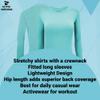 ACTIVE UNIFORMS Women's Under Scrub Tee Crew Neck Long Sleeve T-Shirt 2- Pack (Aqua Blue, Large) view 2