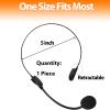 Rockstar Costume Accessories Fake Rock Star Singer Costume Moondrop Costume Accessory Plastic Prop Microphone Fake Head Microphone Headset view 2