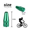 Aluminum Presta Valve Stem Caps  Green Tire Air Dust Covers for Bike (4 Pack)  Fit French Valves on Road, MTB, Hybrid, Racing, Fitness, Folding & Fat Bikes view 2
