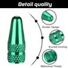 Aluminum Presta Valve Stem Caps  Green Tire Air Dust Covers for Bike (4 Pack)  Fit French Valves on Road, MTB, Hybrid, Racing, Fitness, Folding & Fat Bikes view 3