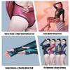 Womens Wetsuit 2mm Smooth-Skin Neoprene Wetsuit Silver Grey with Open-Back & T-Back Bottom One-Piece Long Sleeve Swimsuits for Women Diving Surfing Snorkeling view 4