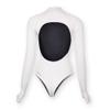 Womens Wetsuit 2mm Smooth-Skin Neoprene Wetsuit White with Open-Back & High Hip Bottom One-Piece Long Sleeve Swimsuits for Women Diving Surfing Snorkeling view 2