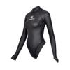 Womens Wetsuit 2mm Smooth-Skin Neoprene Wetsuit Black with Open-Back & T-Back Bottom One-Piece Long Sleeve Swimsuits for Women Diving Surfing Snorkeling view 1