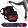 BeSAVAGE - Exercise Machine Attachments for Glute Workouts, Kickbacks, Hip Abductors, Leg Extensions, Ankle Straps for Cable Machines, Workout Cuff Attachments for Home & Gym