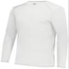 Augusta Sportswear Super Soft-Spun Poly Long Sleeve Tee White 2XL view 1