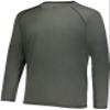 Augusta Sportswear Super Soft-Spun Poly Long Sleeve Tee Iron XL view 1
