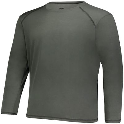 Augusta Sportswear Super Soft-Spun Poly Long Sleeve Tee Iron 2XL