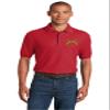 ALLNTRENDS Men's Polo T Shirt Military Police US Embroidery Shirt (2XL, Red) view 2