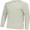 Augusta Sportswear Super Soft-Spun Poly Long Sleeve Tee Oyster 2XL view 1