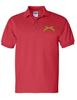 ALLNTRENDS Men's Polo T Shirt Military Police US Embroidery Shirt (S, Red) view 1