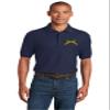 ALLNTRENDS Men's Polo T Shirt Military Police US Embroidery Shirt (S, Navy Blue) view 2