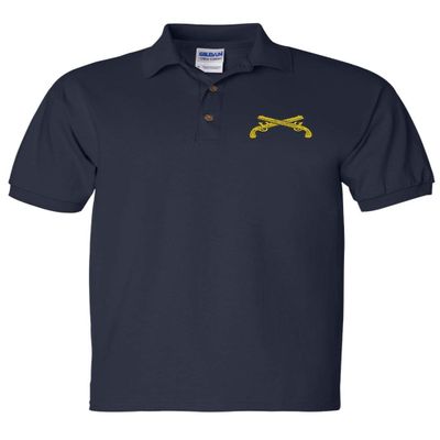 ALLNTRENDS Men's Polo T Shirt Military Police US Embroidery Shirt (L, Navy Blue)