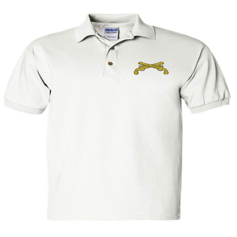 ALLNTRENDS Men's Polo T Shirt Military Police US Embroidery Shirt (M, White)