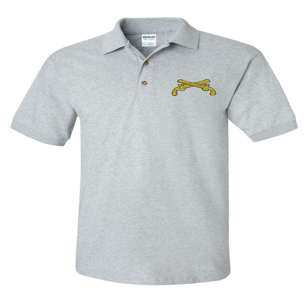 ALLNTRENDS Men's Polo T Shirt Military Police US Embroidery Shirt (XL, Sporty Grey)