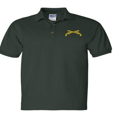 ALLNTRENDS Men's Polo T Shirt Military Police US Embroidery Shirt (XL, Forest Green)