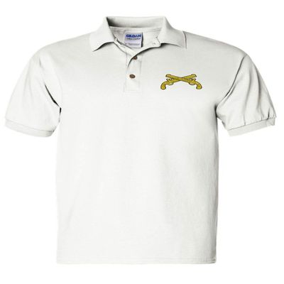 ALLNTRENDS Men's Polo T Shirt Military Police US Embroidery Shirt (XL, White)