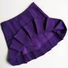 TONCHENGSD Women's High Waist Pleated Mini Skirt Skater Tennis Skirt (Dark Purple, XXL) view 3
