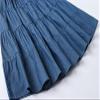 JE Sterguard Girls' Skirt Pure Cotton Navy Blue Knee Length A-Line Hem Skirts for Girl 6-7 2252SL2 view 3