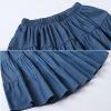 JE Sterguard Girls' Skirt Pure Cotton Navy Blue Knee Length A-Line Hem Skirts for Girl 6-7 2252SL2 view 4