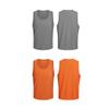 MCLAOSI Mesh Scrimmage Team Practice Vests Pinnies Jerseys For Kids Youth Sports Basketball, Soccer, Football 6-12 Packs view 2