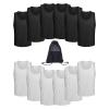 MCLAOSI Mesh Scrimmage Team Practice Vests Pinnies Jerseys For Kids Youth Sports Basketball, Soccer, Football 6-12 Packs view 1