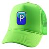 ALLNTRENDS Pushing P Trucker Embroidered TIK tok Hat Adjustable Cap (Neon Green) view 1